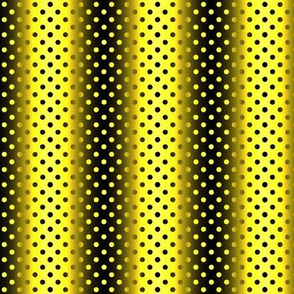 Shimmering Polka Dots Gold and Black