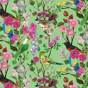 Birds and Blooms Chinoiserie {Apple} small scale