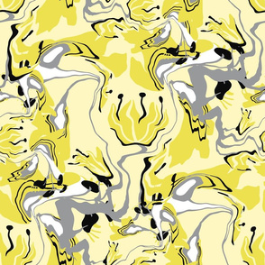 Yellow  Abstract Universe