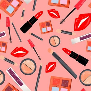 Makeup accessories (pink)