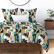 Geo color block patchwork