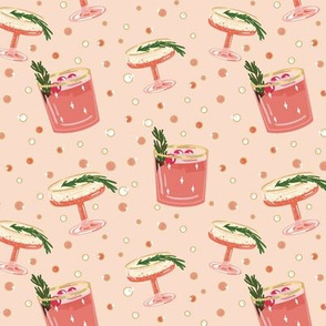 Sparkling Cocktails - Peachy Pink