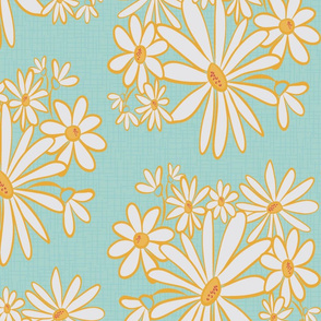 Daisy Bouquet-Sky-Spring Bright Palette