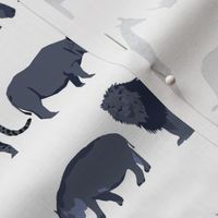 safari blue navy custom  fabric