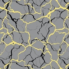 Yellow crack on Gray 