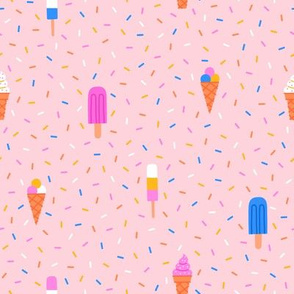 Ice cream and sprinkles