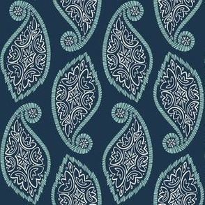 Paisley Leaf - Green Dark