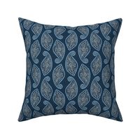 Paisley Leaf - Blue Dark