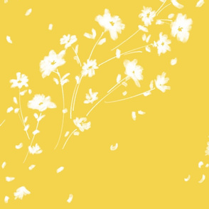 Breezy Hand-Painted Daisies | Yellow