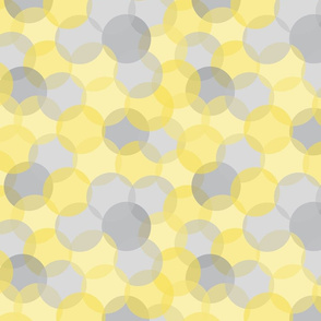 Yellow Gray Fade Dots