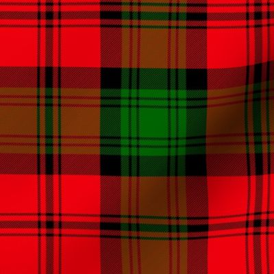 Kerr 1842 tartan, 6" red modern