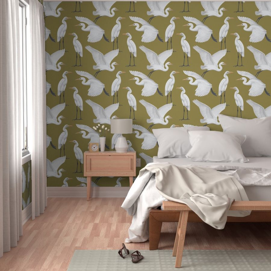 Heron - Mustard Green - Extra Large