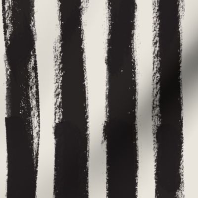 Black Brush Stroke Stripe