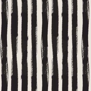 Black Brush Stroke Stripe