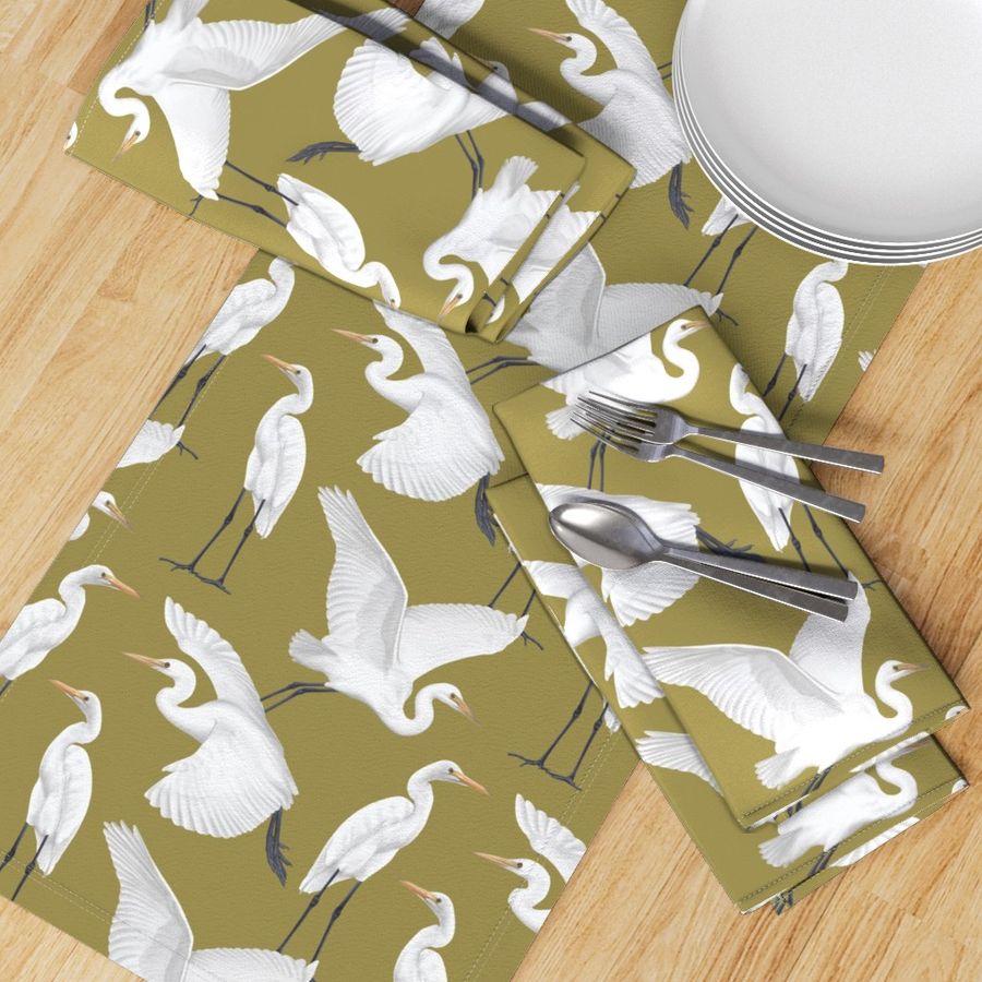 Heron - Mustard Green - Large