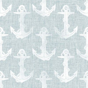 Anchors Away Silver Gray