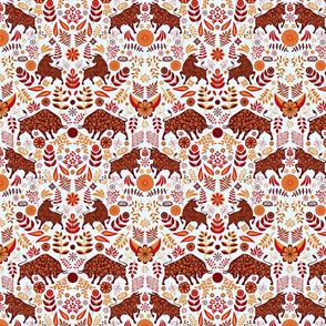  Year of the Ox - orange and red small