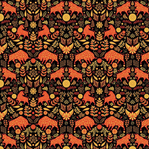  Year of the Ox - black and orange