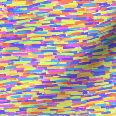 Messy stripes in Neon tiger