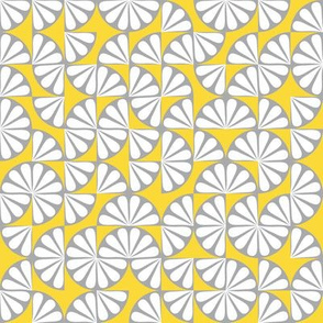 Truchet la Fleur Yellow Gray, Summer Breeze- small scale