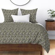 Moody Florals Large Yellow Gray