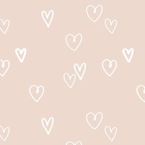 Heart and Simple on Pale Pink