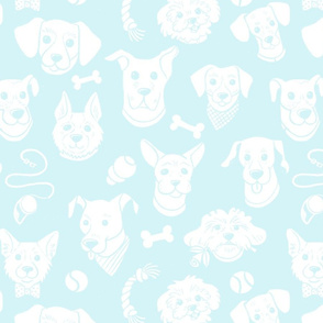 Doggos 3 on Light Teal