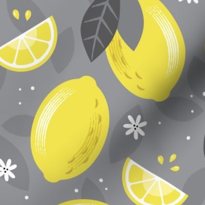 Yellow and Gray Lemons