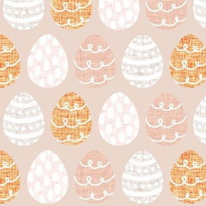 blush easter eggs + cream, coral orange, light pink, 40-1