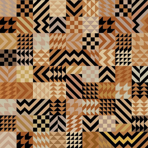 Tribal Faux Quilt - Large  Scale