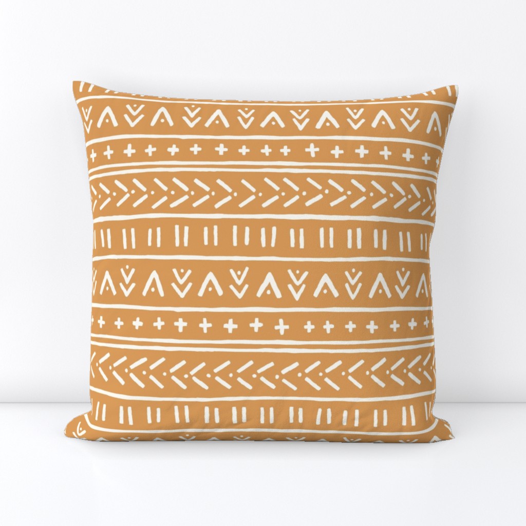  Golden Yellow // African Inspired Mudcloth