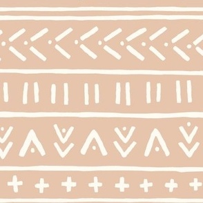 Peach // African Inspired Mudcloth