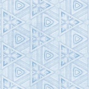 Pastel Cornflower Blue Textured Triangles