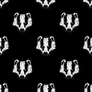 badger badgers animal forest black metal white gothic goth scandinavia dark child spooky corpse paint painting makeup alternative baby children witchy polka dots clothing apparel