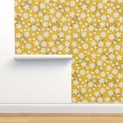 dancing blossom yellow-grey