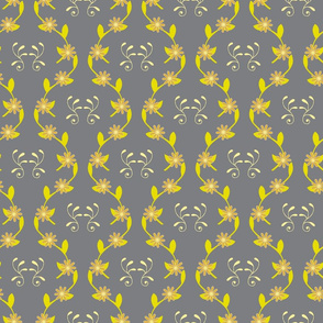 dancing vines yellow-grey