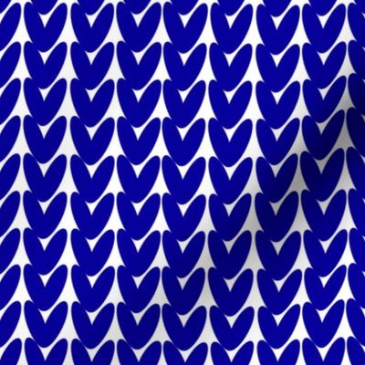 Blue Knit Pattern