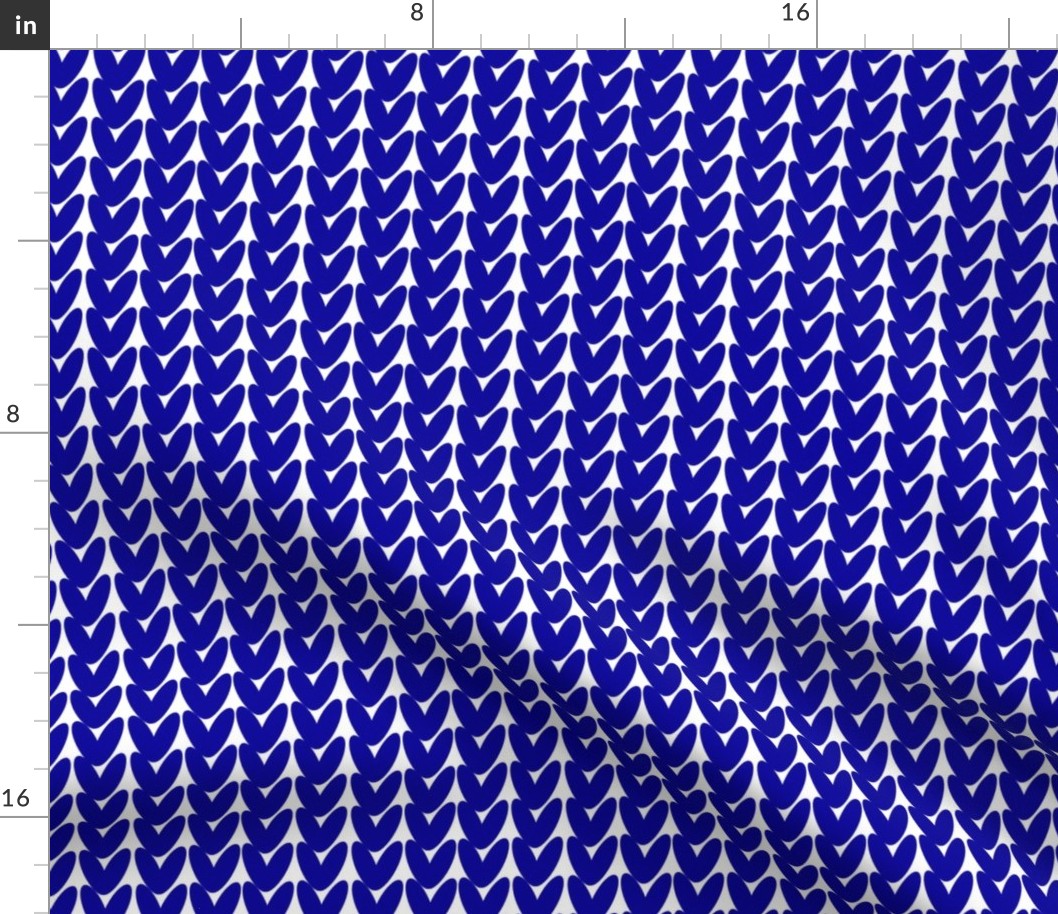 Blue Knit Pattern