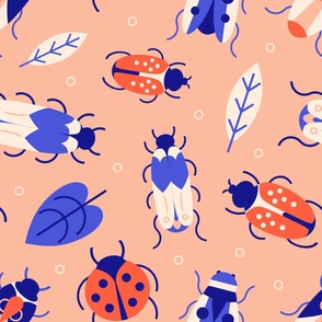 Pink and Blue Bugs / Large Scale