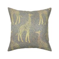 Large scale- Gentle Giraffes - Grey