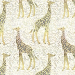 small scale - gentle giraffes - white
