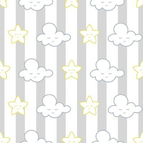 Stripy night sky repeat pattern