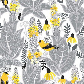 Mullein and goldfinch
