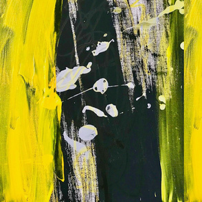 Yellow and Gray Abstract