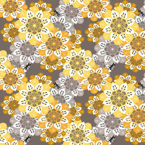 yellow and grey design