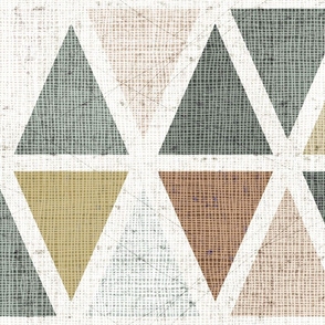 triangles in gray and brown (jumbo)