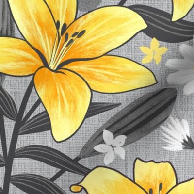 Sunny Lilies - Large Scale