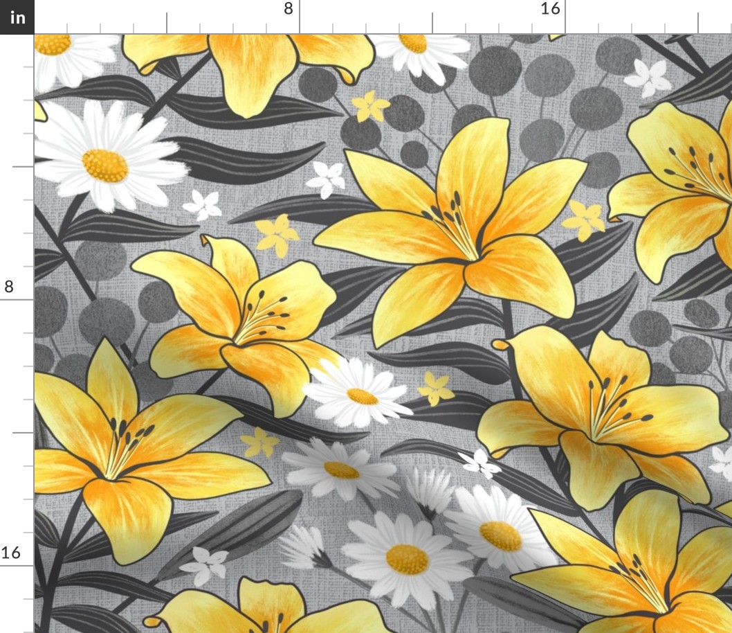 Sunny Lilies - Large Scale