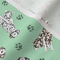 Tiny Dalmatians - green