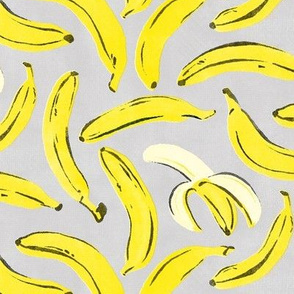 retro riso banana - grey/yellow